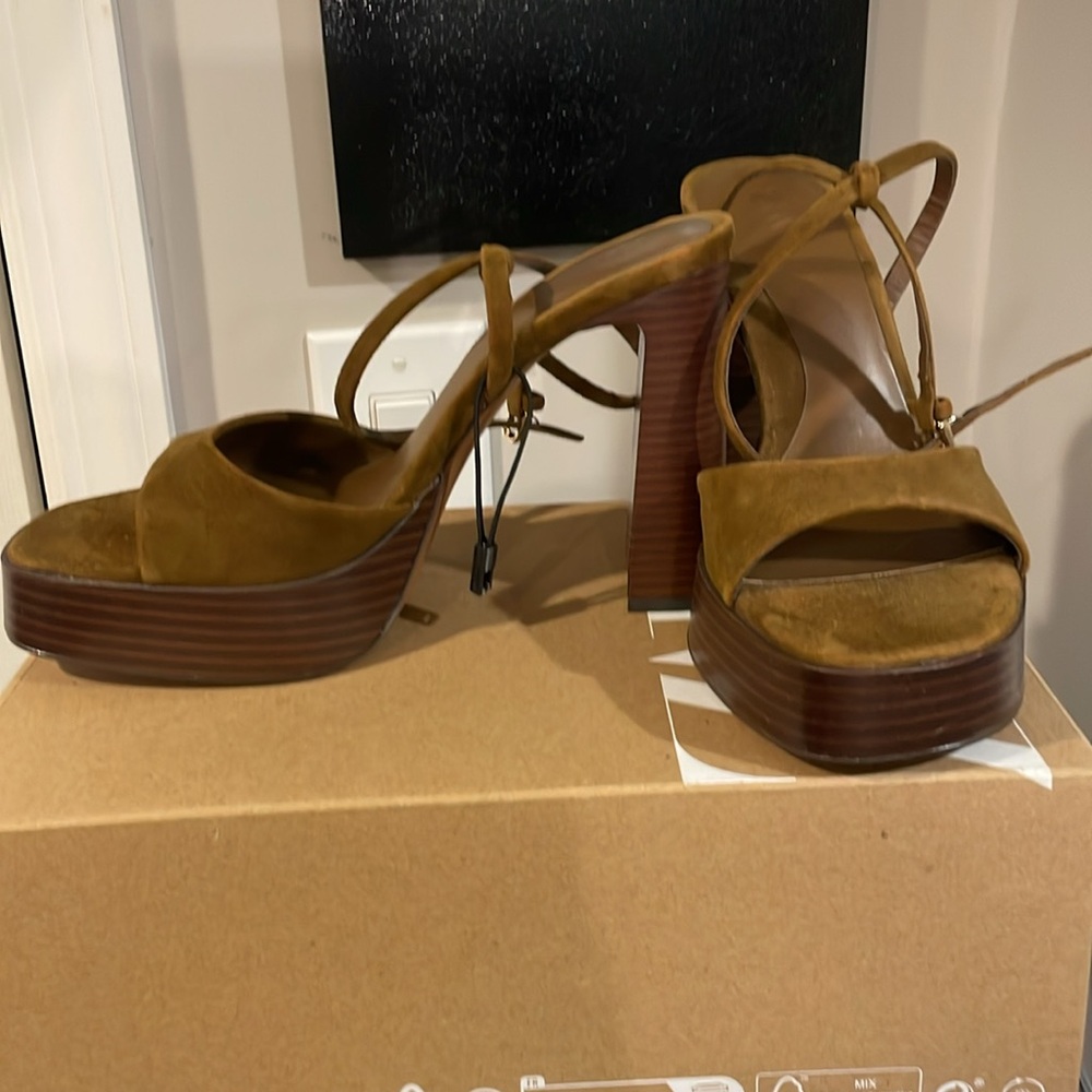 Zara suede brown sandals - Picture 2 of 8